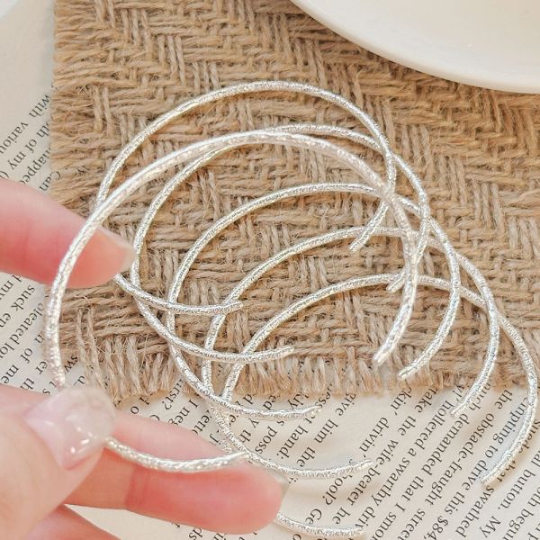 超閃亮！極細錫箔紙 純銀實心手鐲 