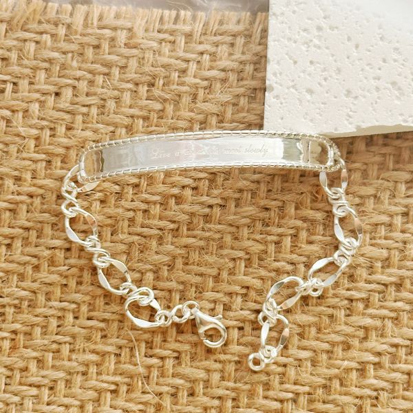 浪漫刻字 小亮牌 純銀手鐲手鍊 韓系純銀手鍊,S925抗敏手環,簡約手鍊推薦,女生日常百搭手鍊,情侶手鍊純銀,姐妹手鍊禮物,純銀手環,韓系風格,個性手鍊推薦