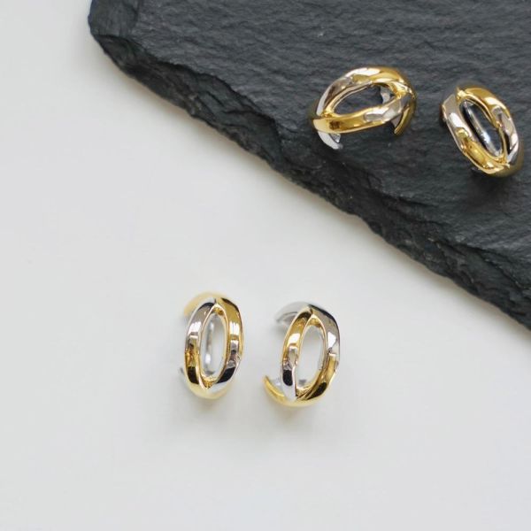 撞色率性感 易扣耳環 