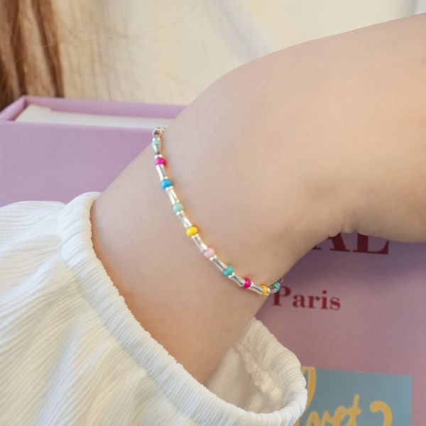 小寶寶的多巴胺 純銀彈性手鍊 