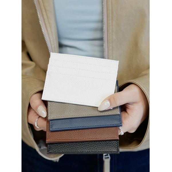 極簡主義 【 真的薄 ! 真皮大地色系卡套】 