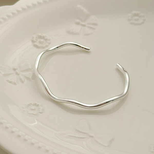 重工！小波浪 純銀手鐲 