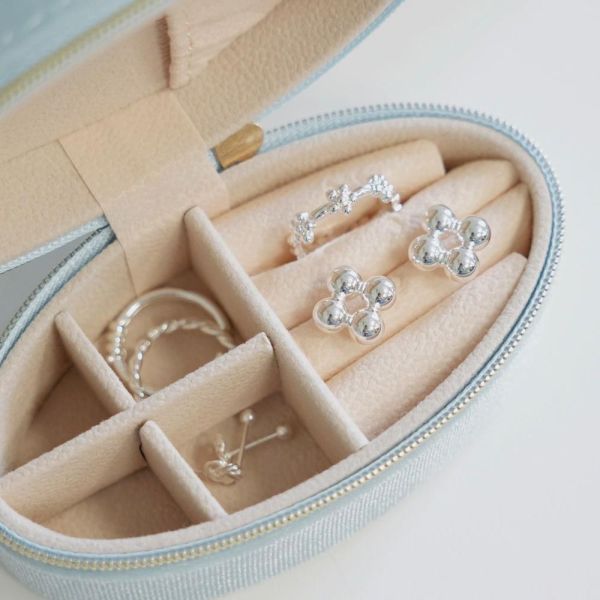 立體復古四圓珠耳釘 