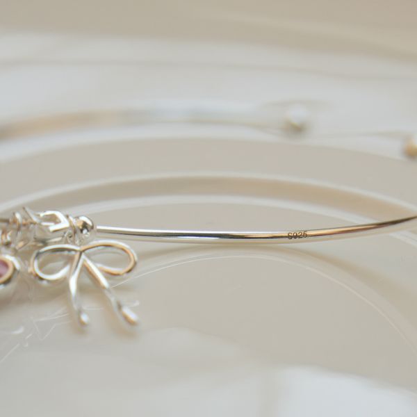 超極細！公主蝴蝶結 純銀手環 韓系純銀手鍊,S925抗敏手環,簡約手鍊推薦,女生日常百搭手鍊,情侶手鍊純銀,姐妹手鍊禮物,純銀手環,韓系風格,個性手鍊推薦