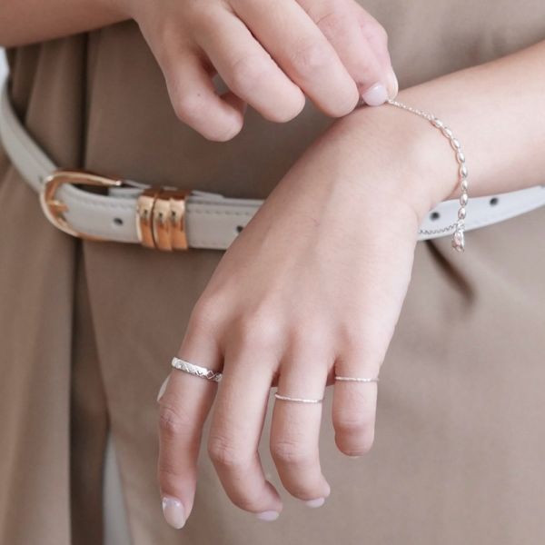 超閃菱格切面戒指 