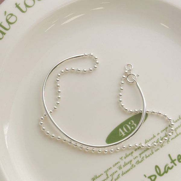 雙層極簡 純銀手鐲 韓系純銀手鍊,S925抗敏手環,簡約手鍊推薦,女生日常百搭手鍊,情侶手鍊純銀,姐妹手鍊禮物,純銀手環,韓系風格,個性手鍊推薦