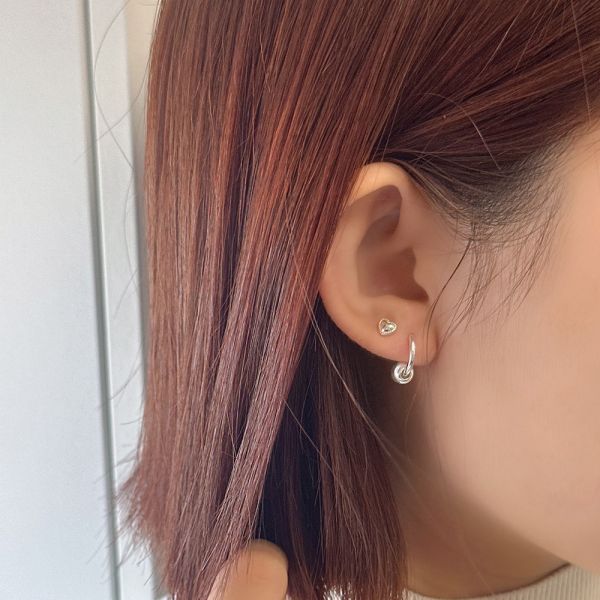 貓眼圓珠 金銀撞色 易扣耳環 韓系純銀耳環,S925抗敏耳釘,女生氣質耳環推薦,小巧純銀耳環,抗敏耳環不過敏,百搭日常耳環,簡約韓系耳飾