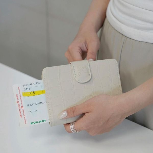 鱷魚皮紋 多功能 護照夾 