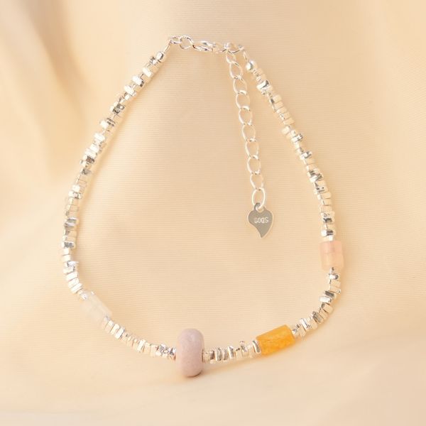 超可愛的紫色玻璃糖！小碎銀手鍊 韓系純銀手鍊,S925抗敏手環,簡約手鍊推薦,女生日常百搭手鍊,情侶手鍊純銀,姐妹手鍊禮物,純銀手環,韓系風格,個性手鍊推薦