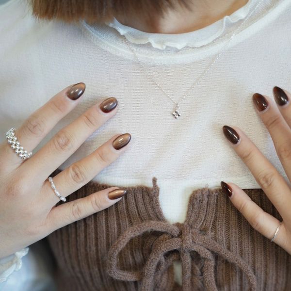 圓珠十字架項鍊 