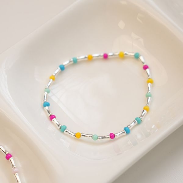 小寶寶的多巴胺 純銀彈性手鍊 