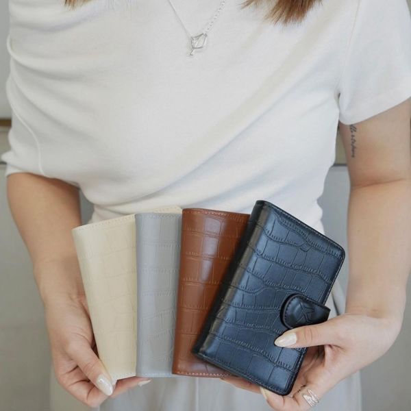 鱷魚皮紋 多功能 護照夾 