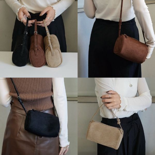 秋冬必備麂皮小包 