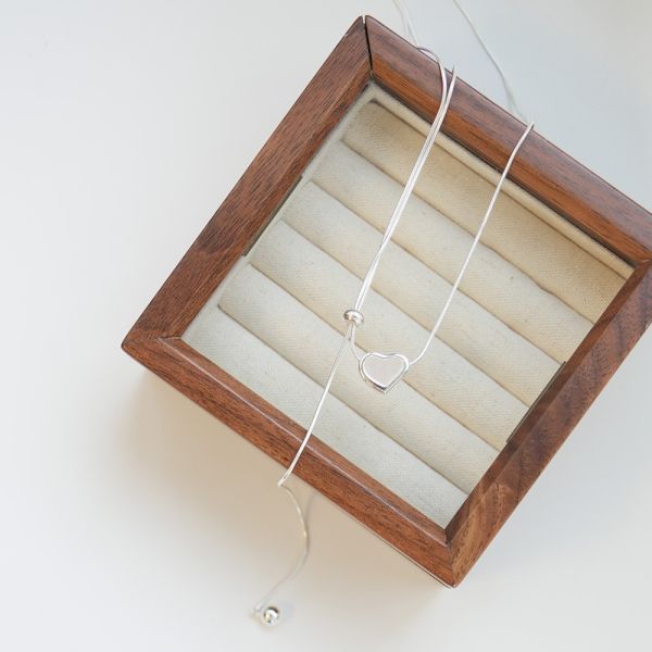 愛心貝殼 抽繩設計 純銀蛇骨項鍊 韓系純銀項鍊,S925鎖骨鍊推薦,女生百搭項鍊,韓系氣質鎖骨鍊,抗敏項鍊推薦,日常穿搭項鍊