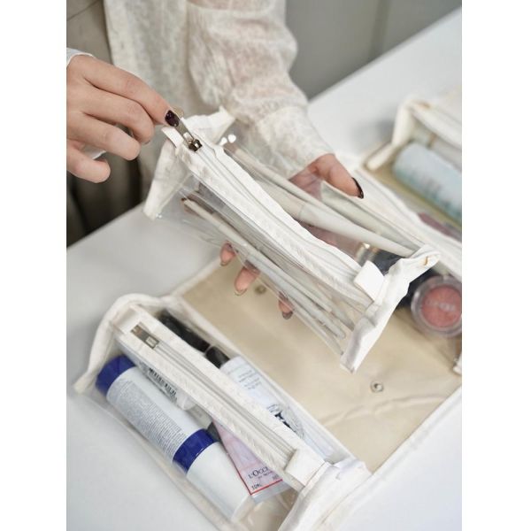 旅行神器 四合一摺疊掛式化妝包 