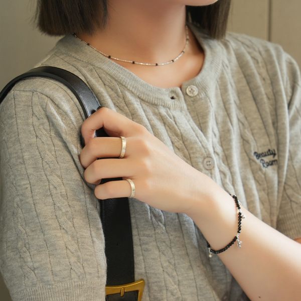 真的很亮 ! 防小人轉運戒 韓系純銀戒指,S925抗敏戒指,開口戒指推薦,尾戒防小人,情侶對戒 純銀,疊戴戒指風格,簡約細戒 日常百搭,女生純銀戒指推薦