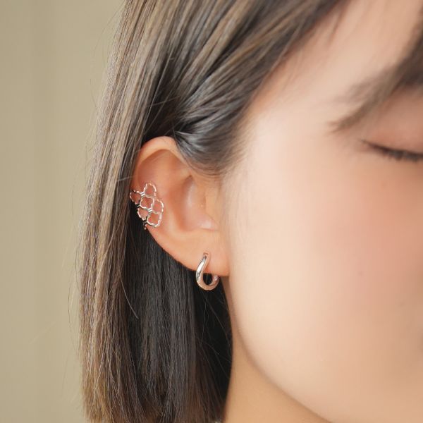 小Lady蕾絲 純銀耳骨夾 