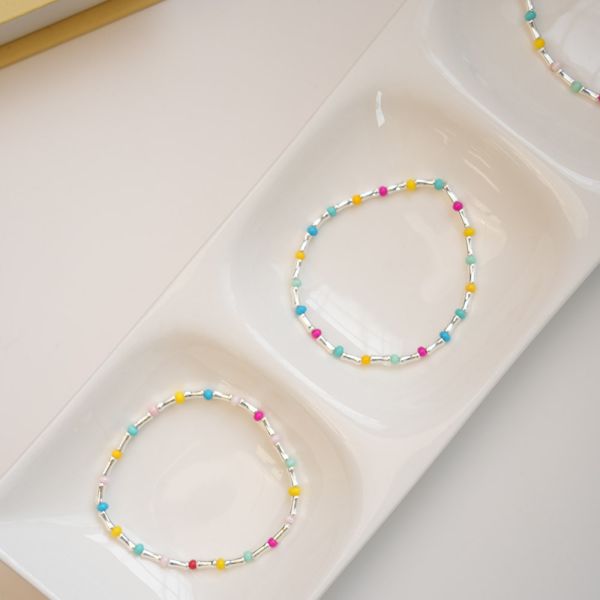 小寶寶的多巴胺 純銀彈性手鍊 