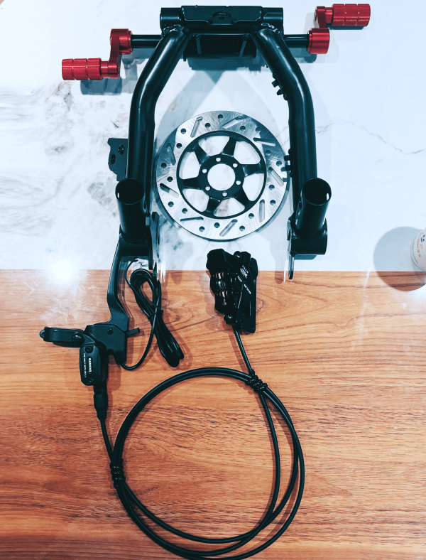 (一代大嘟嘟) 升級後輪油壓煞車 