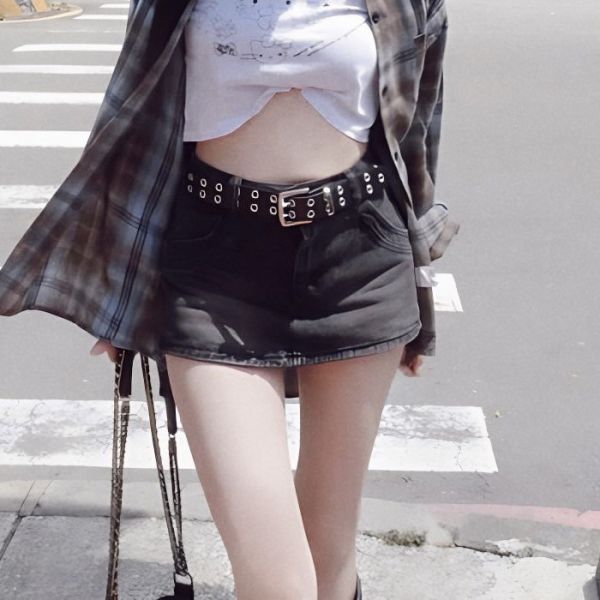 美式雙排釦皮帶 