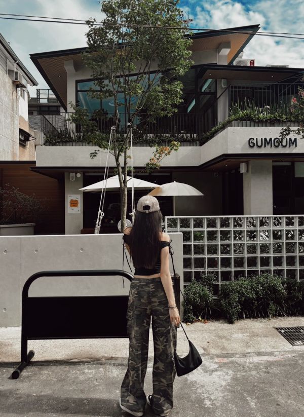 RESORT Karina 甜酷迷彩口袋工裝褲 