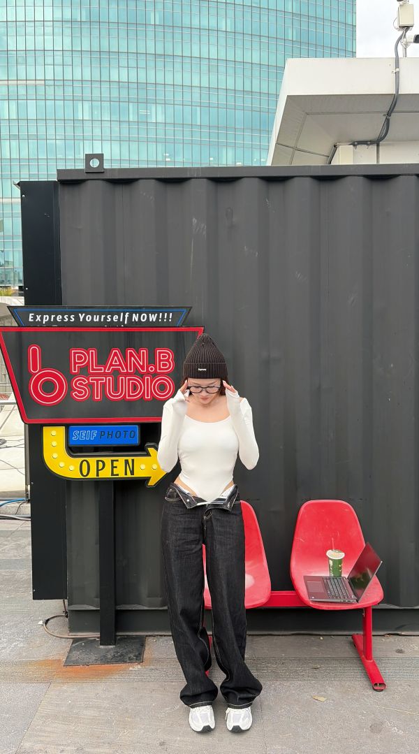 Xmas歐美美背U領連體Bratop  白 