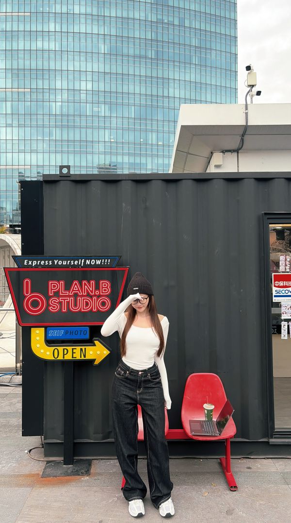 Xmas歐美美背U領連體Bratop  白 