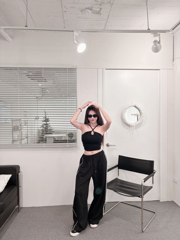 COZY甜酷繞脖綁帶Bratop 黑 