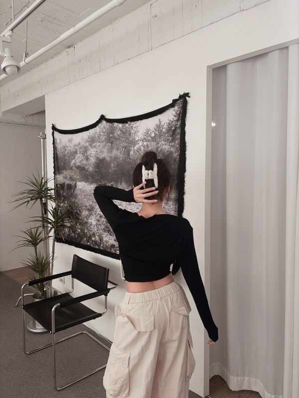 COZY大推坎肩罩衫+平口Bratop套裝 黑 