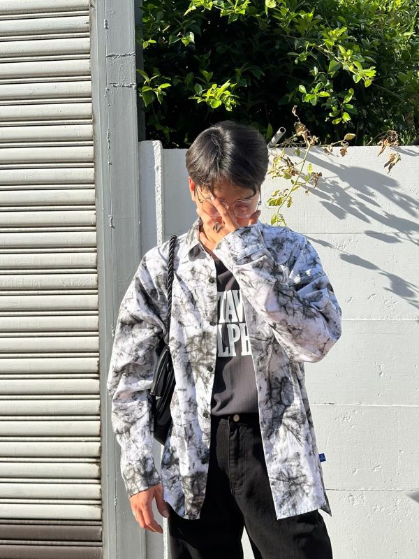 個性扎染襯衫外套 
