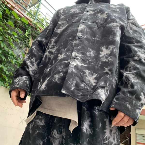 個性扎染襯衫外套 