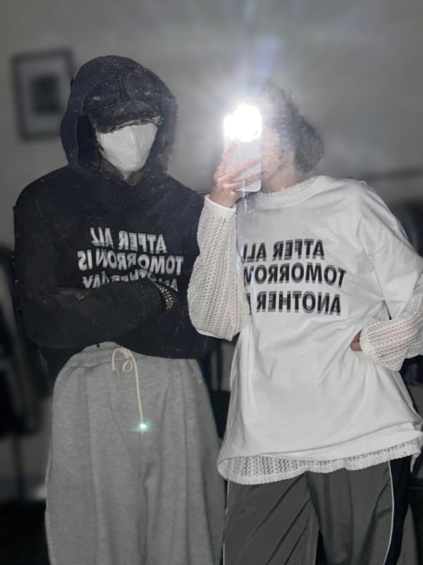 ATFER ALL晃動字母效果短袖 