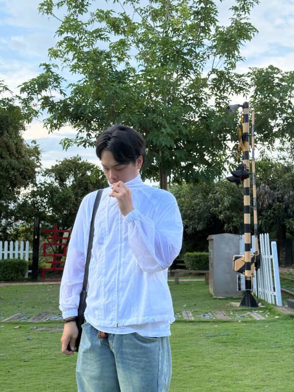 透明界線 輕薄 防風外套 
