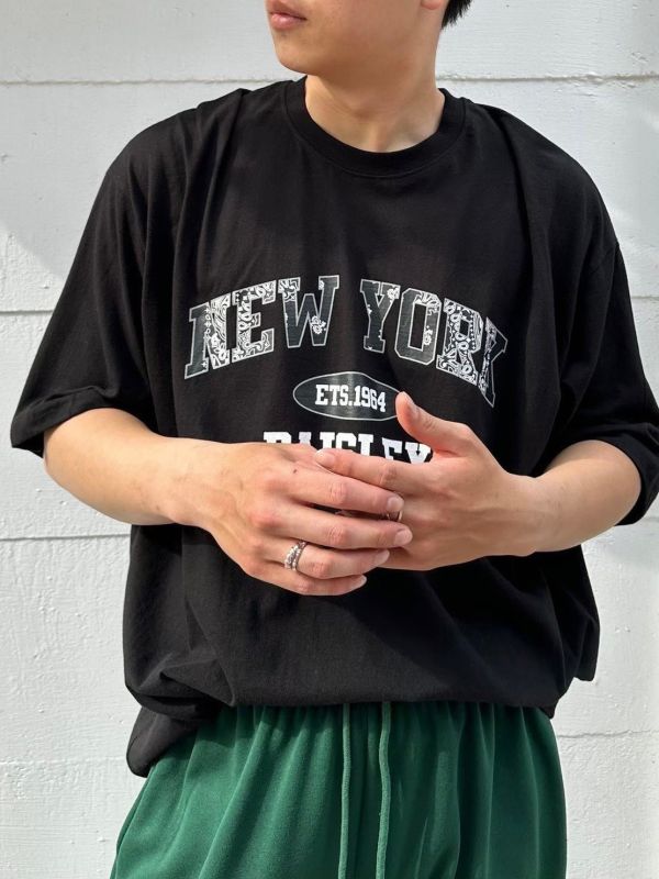 new york 字中圖騰短袖 