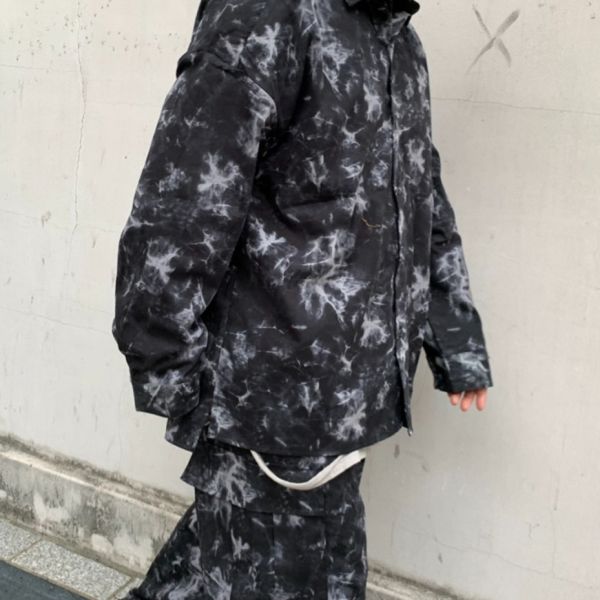 個性扎染襯衫外套 