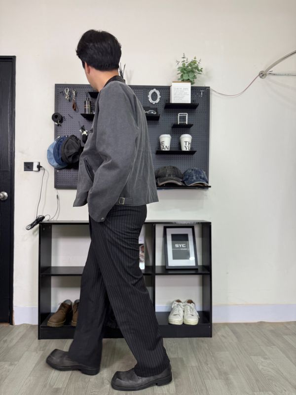 Seoul Tailor 條紋 單摺 西裝褲 