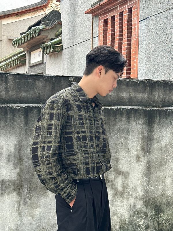 開羅圖紋格子襯衫 