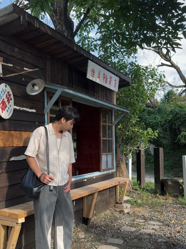 慵懶午後 鉤針編織 拉鍊短襯 