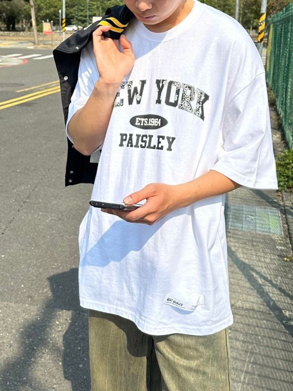 new york 字中圖騰短袖 