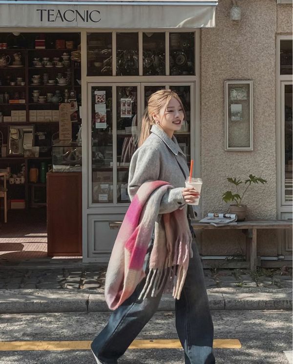 馬海毛羊毛後頸皮革夾克（男/女） 