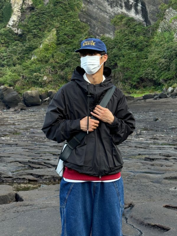 沙漠 機能 工裝 大口袋 連帽 風衣 