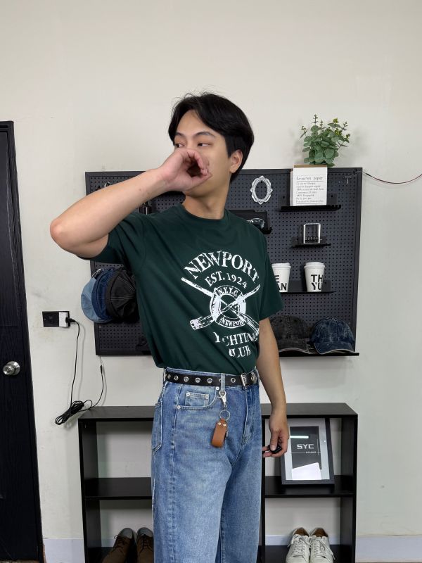 Newport 斑駁印花 航海圈 短袖 