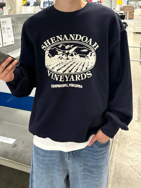 SHENANDOAH 葡萄園印花大學T 