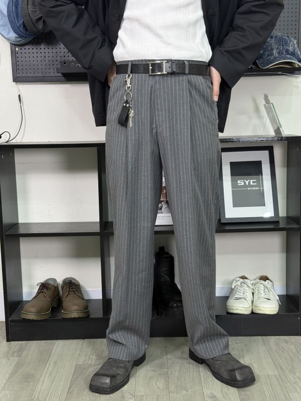 Seoul Tailor 條紋 單摺 西裝褲 