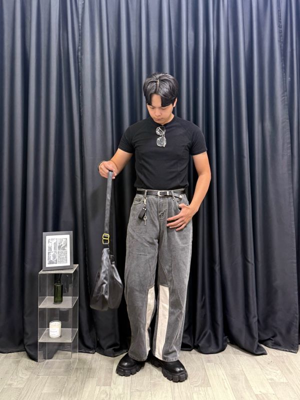 建構式 立體剪裁 顯壯短袖 
