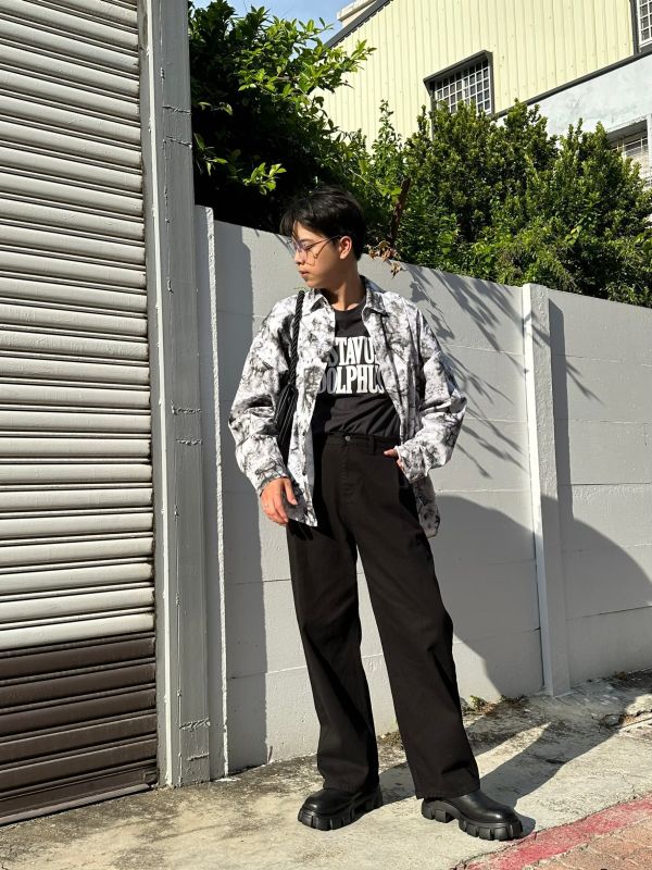個性扎染襯衫外套 