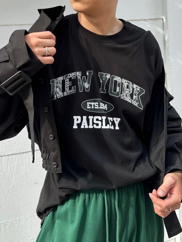 new york 字中圖騰短袖 