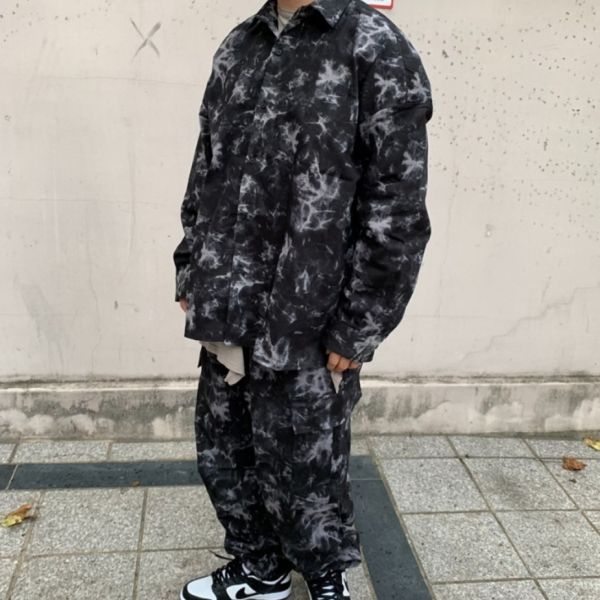 個性扎染襯衫外套 