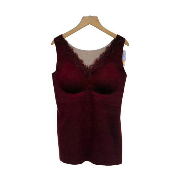 【兩件優惠】80077｜蕾絲V領磨毛罩杯背心 BYZQXF5200A5 