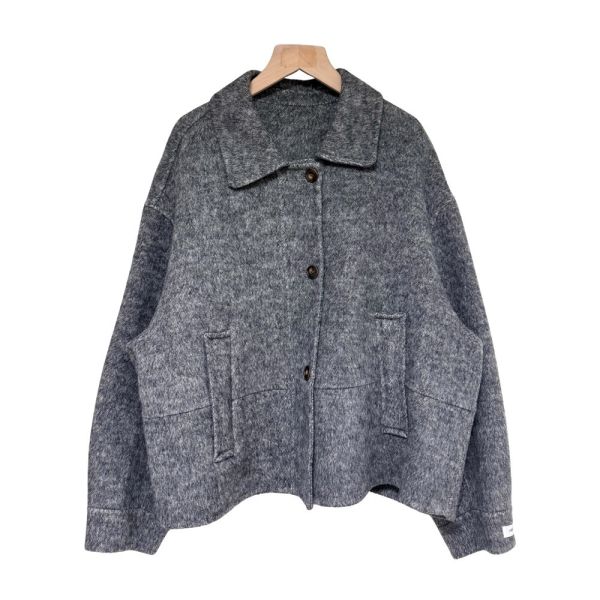 現貨8305｜翻領開扣羊毛雙面呢外套 169 